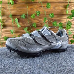 Specialized Women's Riata Bicycling‎ Sneaker Silver Synthetic Sz 6.5 Medium